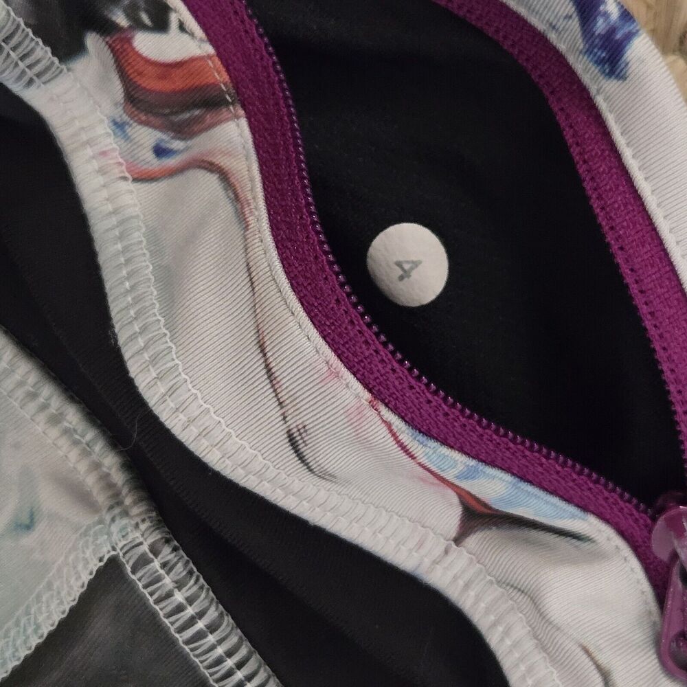 LULULEMON Run Inspire‎ Crop 6 Pigment Wave Multi Black - Picture 5 of 5